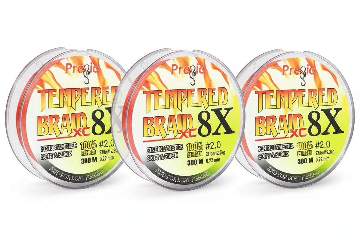 Νήμα Pregio Tempered Braid Κόκκινο x8 300m