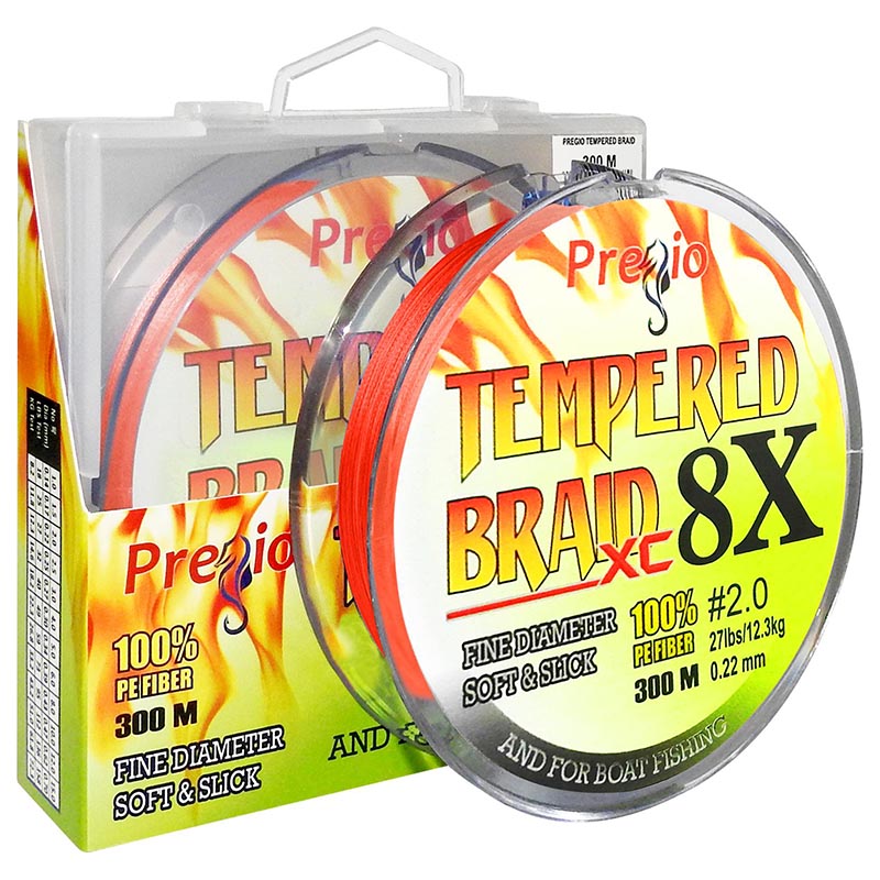 Νήμα Pregio Tempered Braid Κόκκινο x8 300m