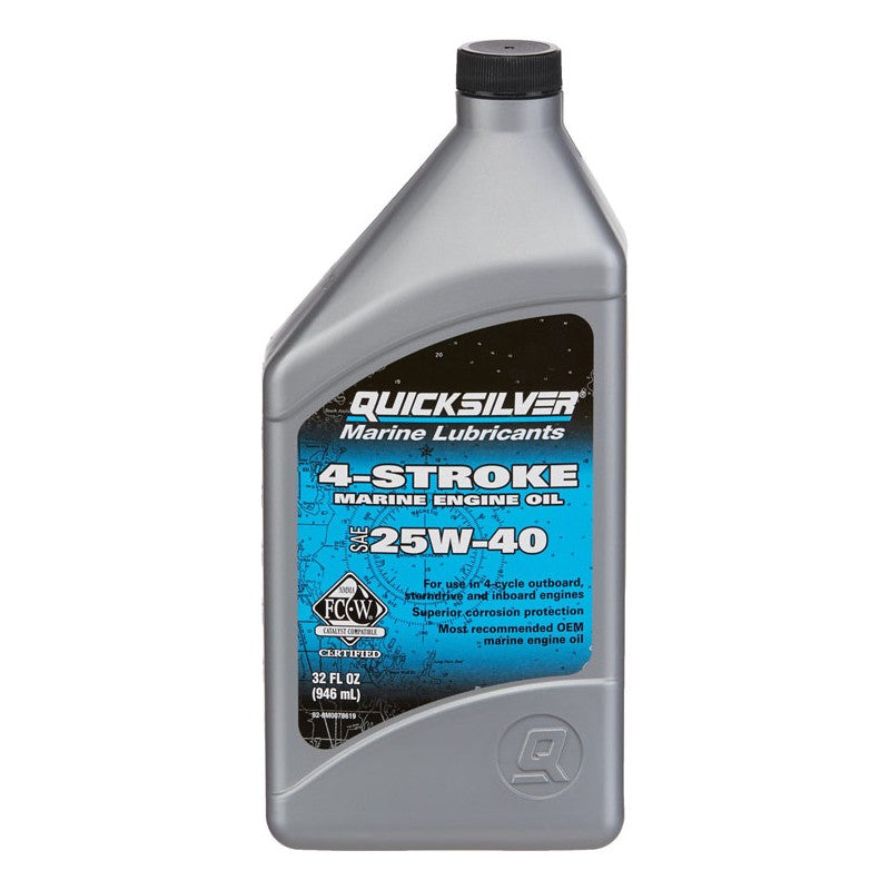Λάδι για Τετράχρονους Κινητήρες Quicksilver 25W - 40 1Lt