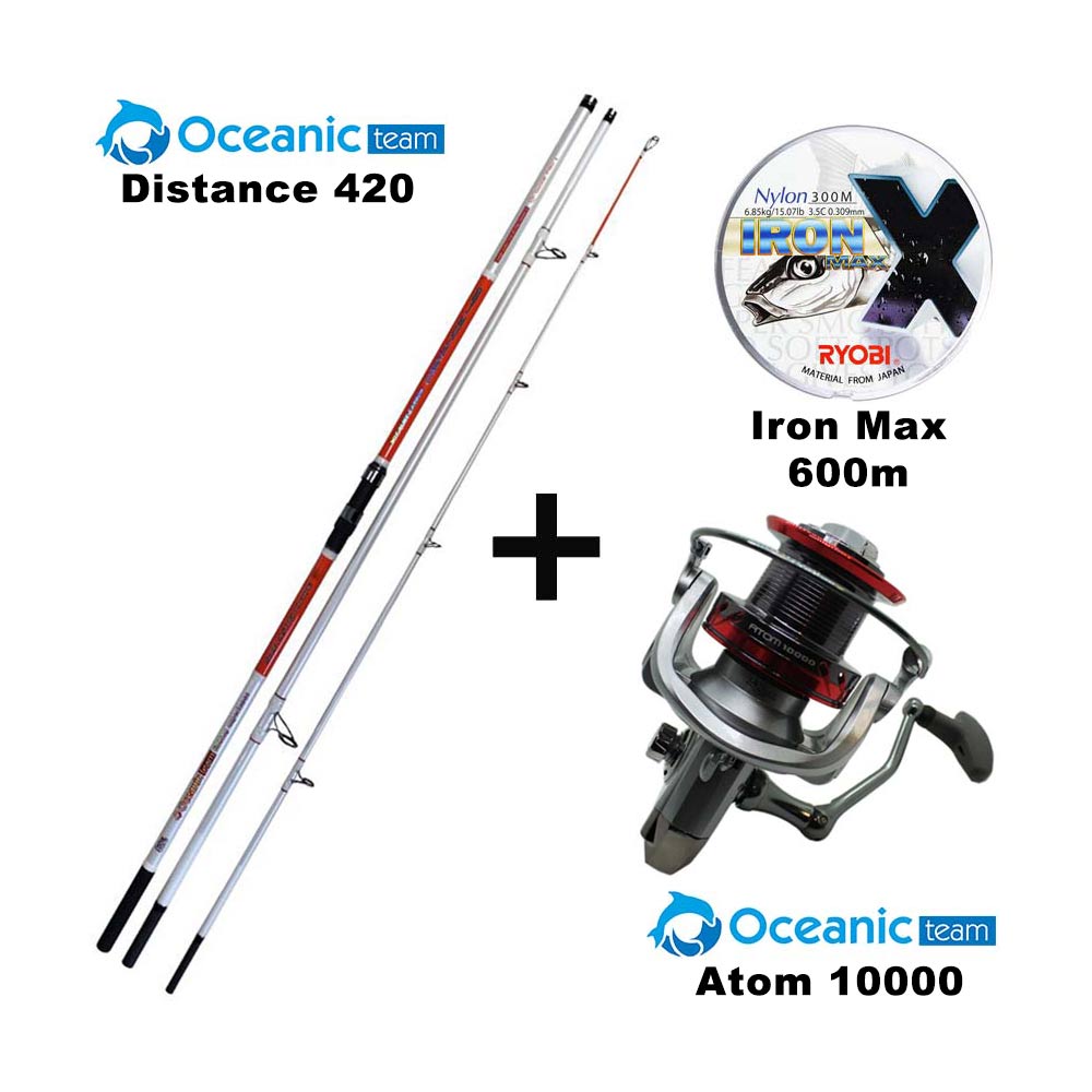 Προσφορά Combo Surf Oceanic Team Distance 420 + Ryobi Aqua Power SD 6500 + Ryobi Iron Max X 600m