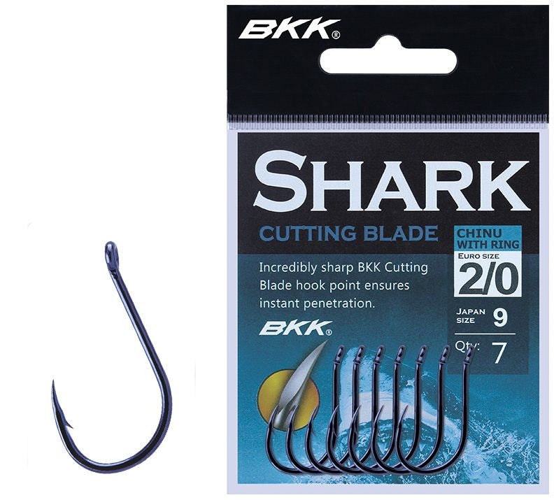 Αγκίστρια BKK Shark Chinu Black Nickel με Kρίκο