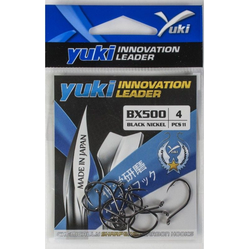 Αγκίστρια Yuki BX500 Black Nickel με Κρίκο