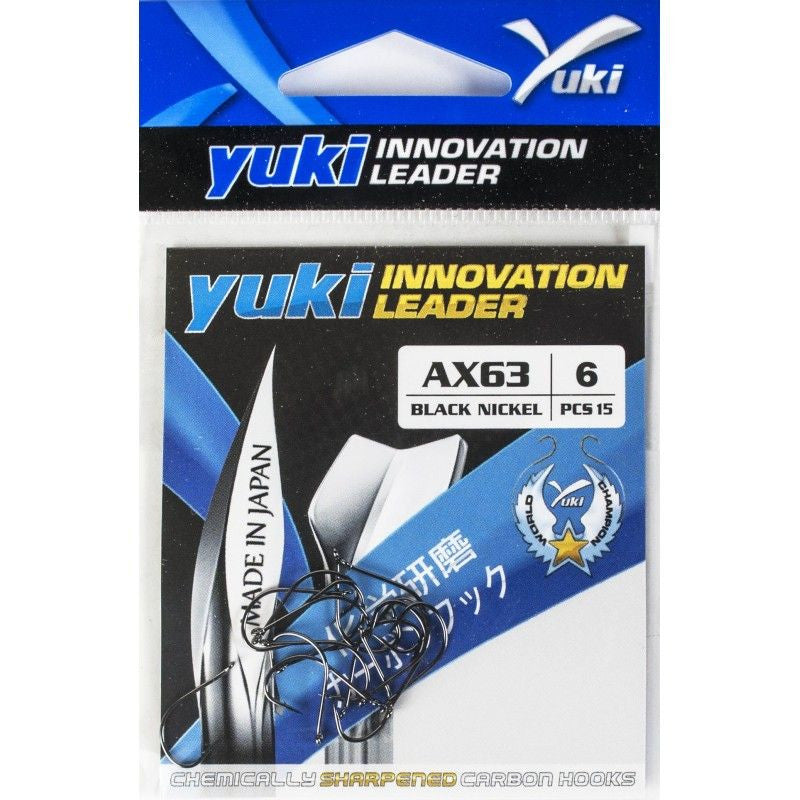 Αγκίστρια Yuki AX63 Black Nickel με Κρίκο