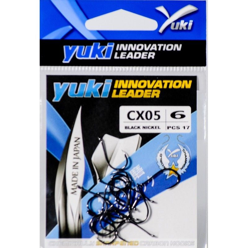 Αγκίστρια Yuki CX05 Black Nickel με Κρίκο
