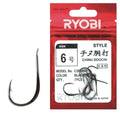 Αγκίστρια Ryobi Chinu Douchi Black Nickel με Παλέτα