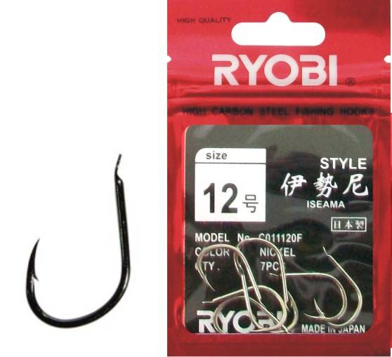 Αγκίστρια Ryobi Iseama Nickel με Παλέτα