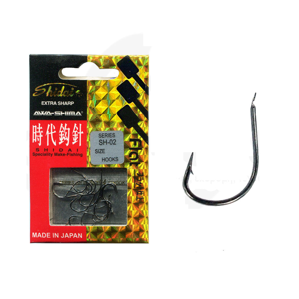 Αγκίστρια Awa-Shima Shidai SH-02 Black Nickel με Παλέτα για Εγγλέζικο
