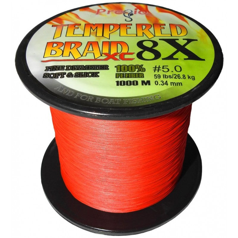 Νήμα Pregio Tempered Braid Κόκκινο x8 1000m