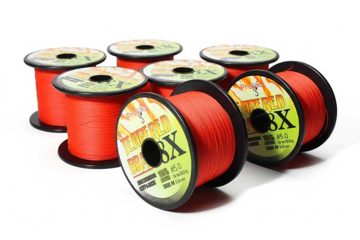 Νήμα Pregio Tempered Braid Κόκκινο x8 1000m
