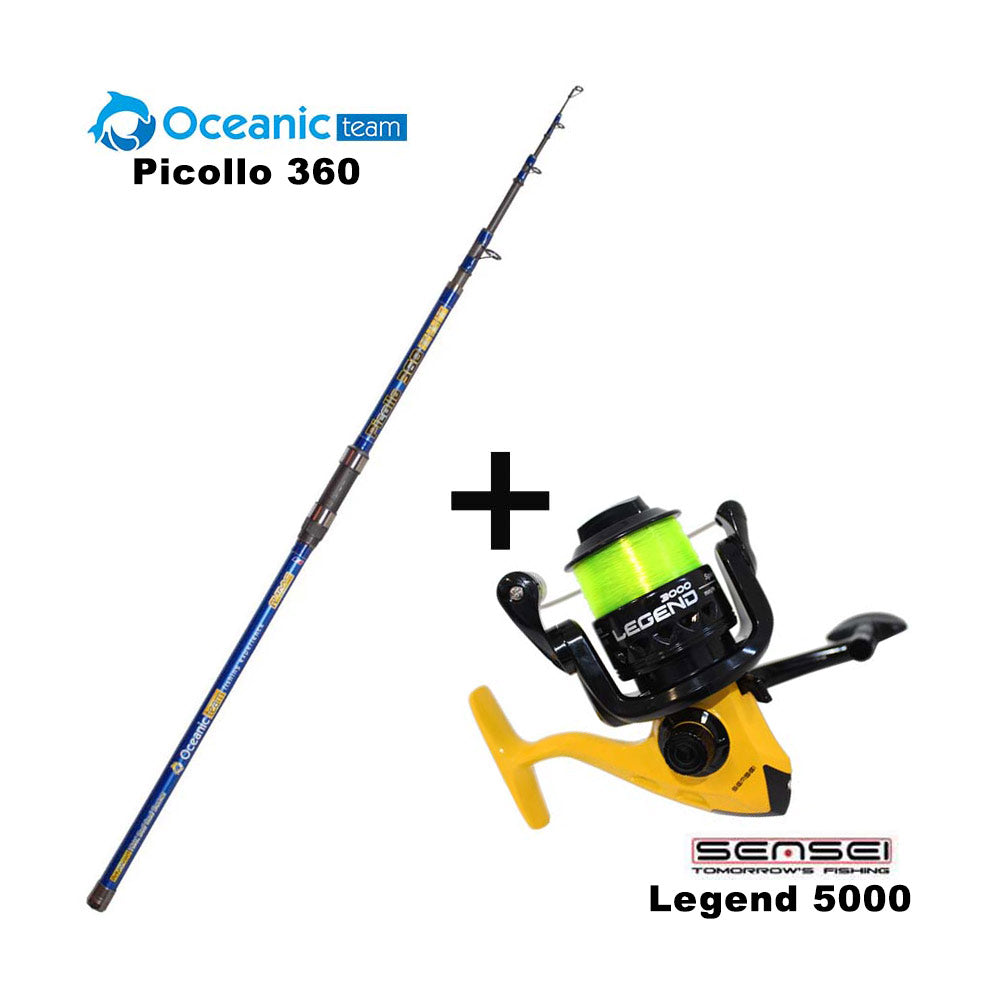 Combo Προσφορά Surf Casting Oceanic Team Picollo 360 + Sensei Legend 5000