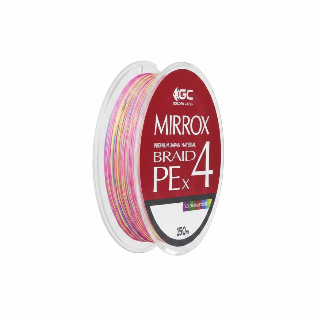 Νήμα Golden Catch Braided Line Mirrox Πολύχρωμο x4 150m