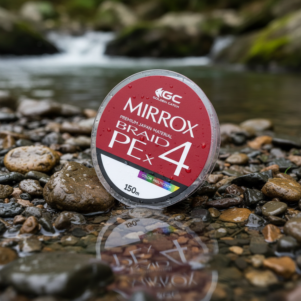 Νήμα Golden Catch Braided Line Mirrox Πολύχρωμο x4 150m