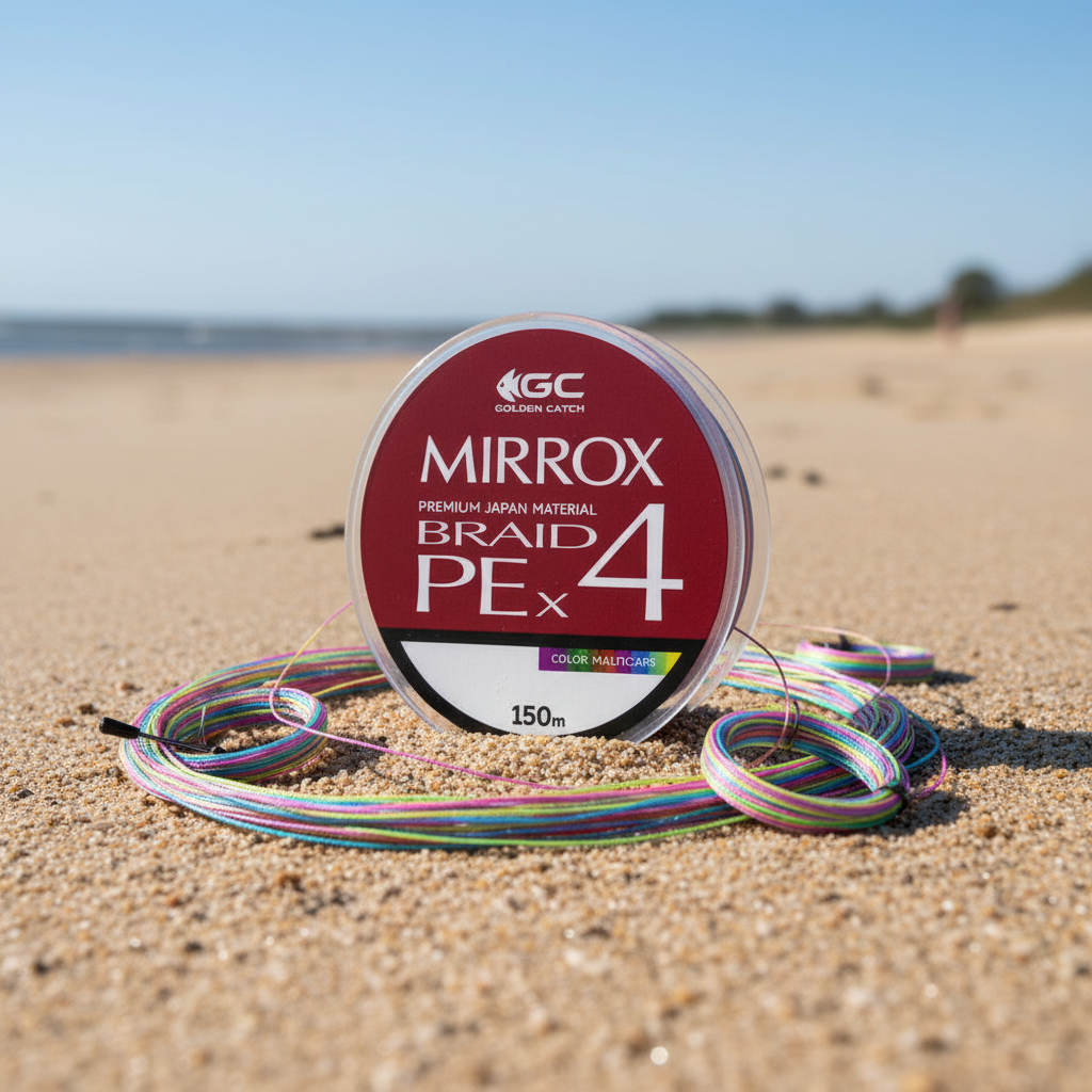 Νήμα Golden Catch Braided Line Mirrox Πολύχρωμο x4 150m