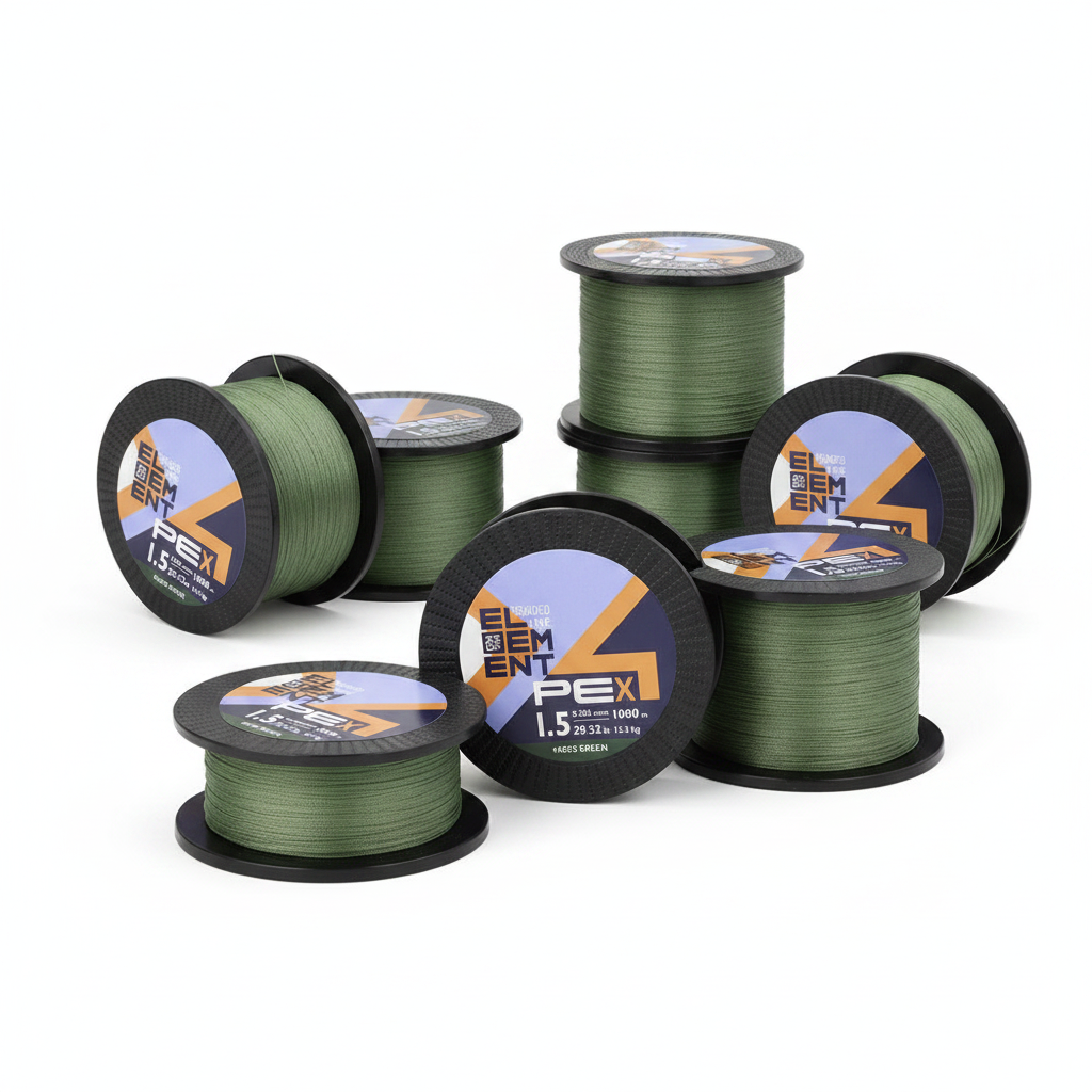 Νήμα Zeox Braided Line Element Πράσινο PE x4 1000m