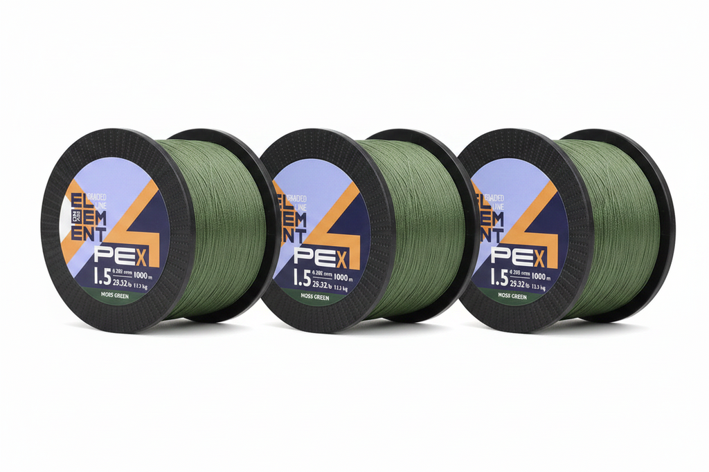 Νήμα Zeox Braided Line Element Πράσινο PE x4 1000m