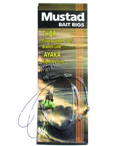 Αρματωσιά με 3 Αγκίστρια Surf Casting Mustad Fluorocarbon