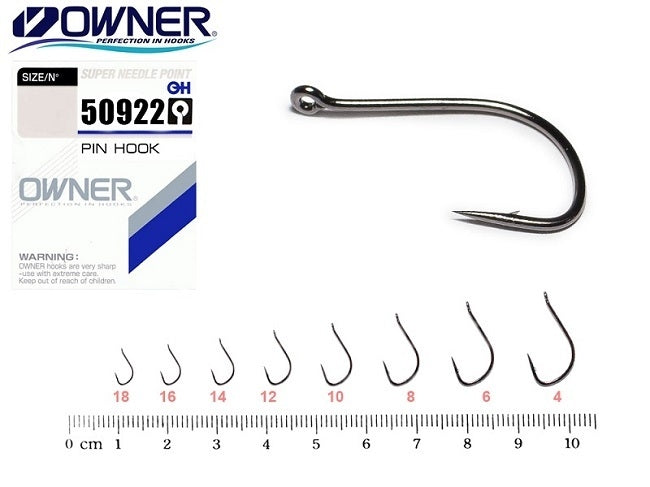 Αγκίστρια Owner 50922 Black Nickel με Κρίκο για Εγγλέζικο