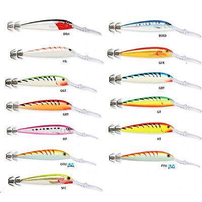 Καλαμαριέρα Συρτής Rapala Deep Squid Lure HT / Hot Tiger