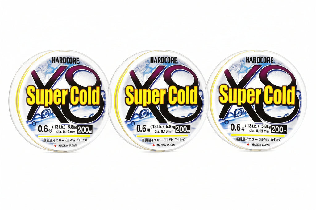 Νήμα DUEL Hardcore Super Cold Κίτρινο x8 200m