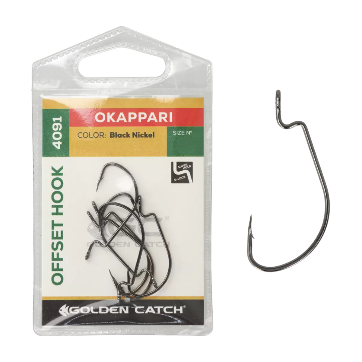 Αγκίστρια Golden Catch Offset Hook Okkapari  4091BN