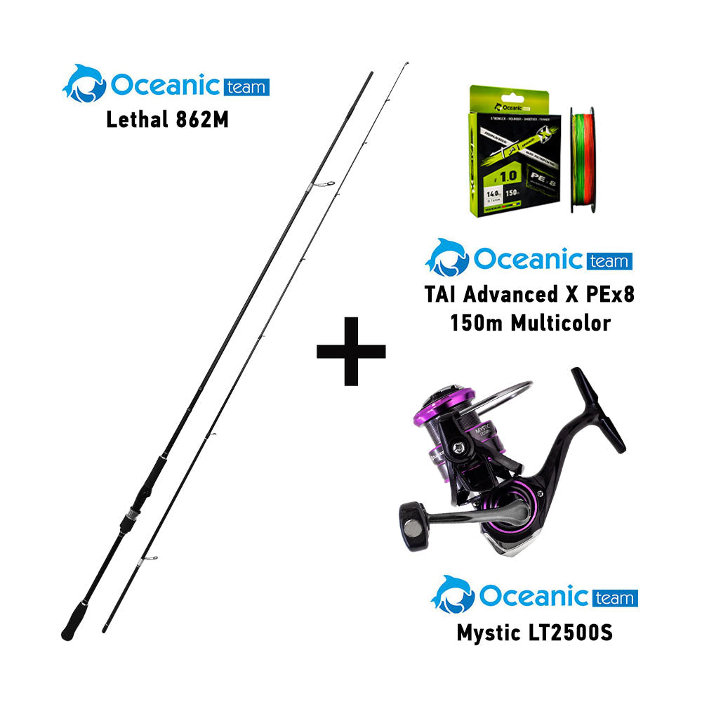 Προσφορά Combo Eging Oceanic Team Lethal Egi 862M + Mystic LT2500S + Tai Advanced X PEx8 150m