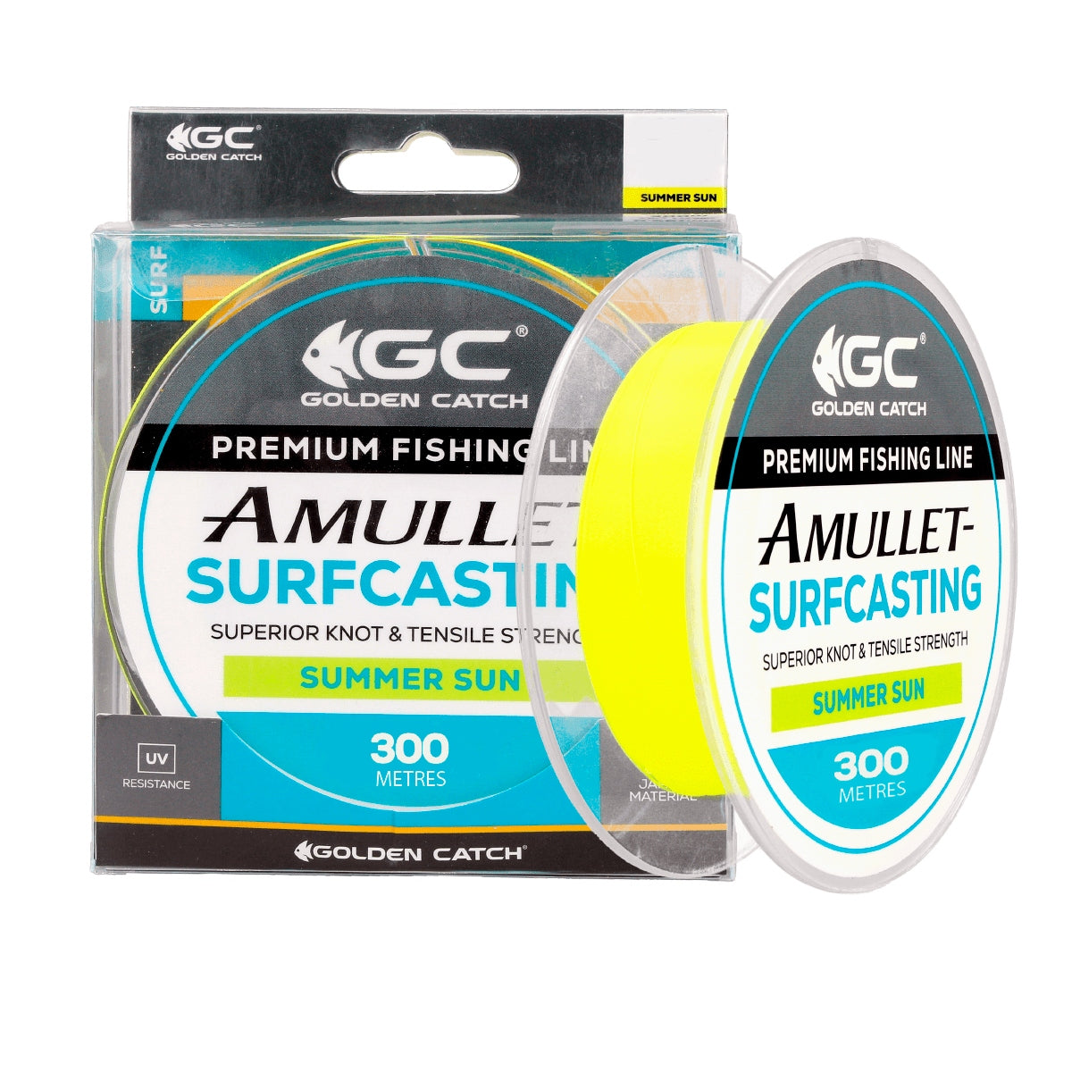 Πετονιά Golden Catch Nylon Line Amullet Surfcasting Summer Sun 300m